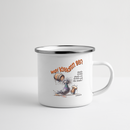 WAT KIEKSTN SO? - Emaille-Tasse - Weiß