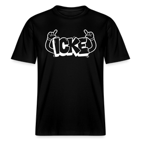 ICKE- RELAXED FIT Unisex Organic T-Shirt mit echt Berliner Schnauze - Schwarz