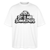 Berliner Bär-DIT IS MIR SCHNURZPIEPE-Oversized Unisex Bio T-Shirt - Weiß
