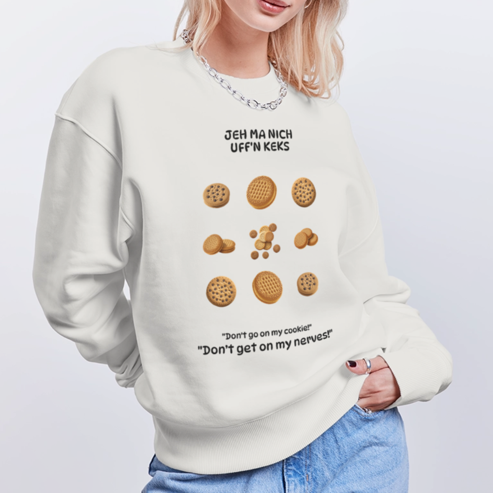 JEH MA NICH UFFN KEKS-Unisex Oversize Bio Pullover - OFF WHITE