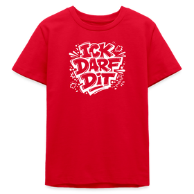 ICK DARF DIT-Teenager T-Shirt für Berliner Gören - Rot