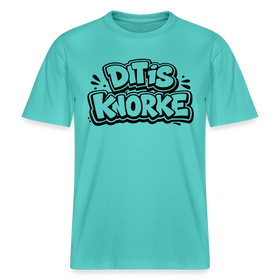 DIT IS KNORKE-RELAXED FIT Unisex Bio T-Shirt - Poolblau