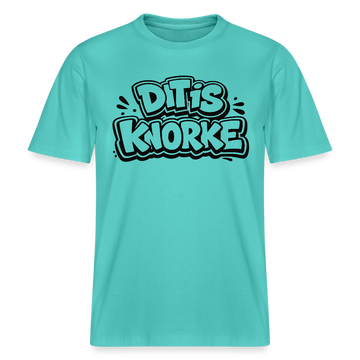 DIT IS KNORKE-RELAXED FIT Unisex Bio T-Shirt - Poolblau