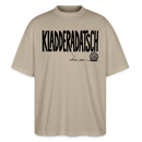 Chaos Shirt-KLADDERADATSCH-Oversized Unisex Bio T-Shirt - Steingrau
