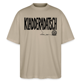 Chaos Shirt-KLADDERADATSCH-Oversized Unisex Bio T-Shirt - Steingrau