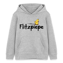 DIE FLITZPIEPE - Kinder Bio-Hoodie - Grau meliert