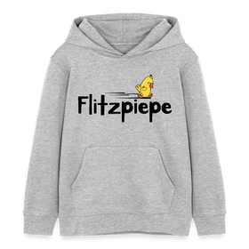 DIE FLITZPIEPE - Kinder Bio-Hoodie - Grau meliert