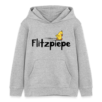 DIE FLITZPIEPE - Kinder Bio-Hoodie - Grau meliert