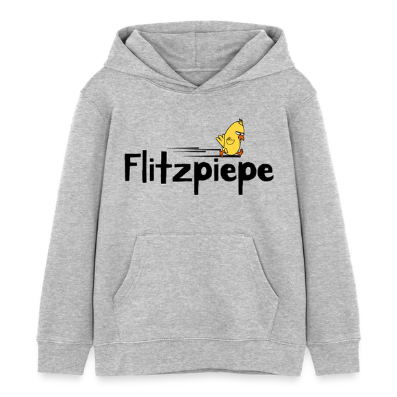 DIE FLITZPIEPE - Kinder Bio-Hoodie - Grau meliert