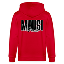 MAUSI UND MOTTE-Unisex Bio-Kapuzenjacke - Rot