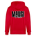 MAUSI UND MOTTE-Unisex Bio-Kapuzenjacke - Rot