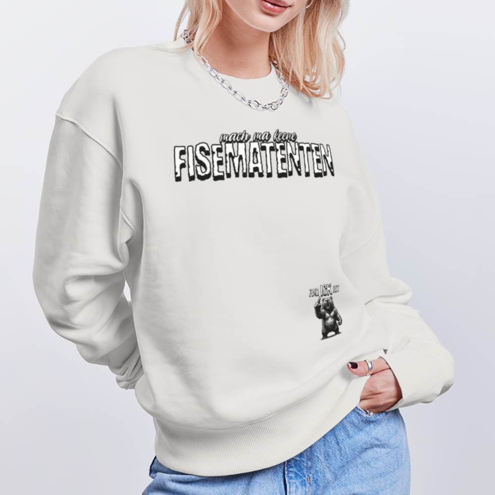 FISEMATENTEN-Unisex Oversize Bio Pullover - OFF WHITE