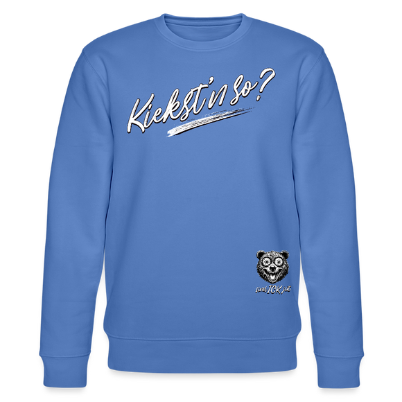 KIEKST'N SO?-Unisex Bio-Sweatshirt - Blau