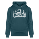 DIT IS KNORKE-Unisex Bio-Hoodie mit Berliner Spruch - Dunkles Petrol