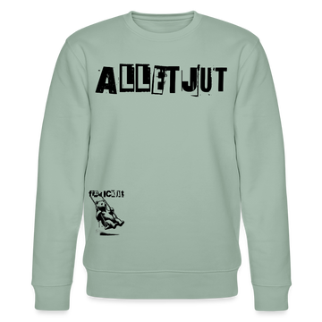 ALLET JUT-Unisex Bio-Sweatshirt - Helles Graugrün