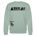 ALLET JUT-Unisex Bio-Sweatshirt - Helles Graugrün