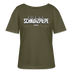 SCHNURZPIEPE-Rundhals Frauen Bio-T-Shirt - Khaki