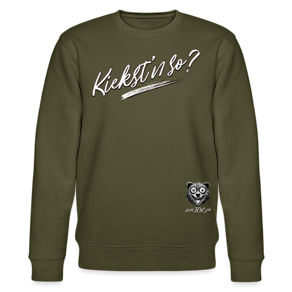 KIEKST'N SO?-Unisex Bio-Sweatshirt - Khaki