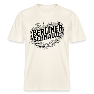 BERLINER SCHNAUZE-RELAXED FIT Unisex BIO T-Shirt II - Naturweiß 