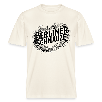 BERLINER SCHNAUZE-RELAXED FIT Unisex BIO T-Shirt II - Naturweiß 