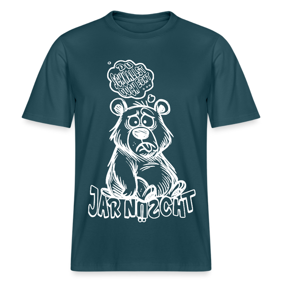 DU SCHNALLST JAR NÜSCHT- RELAXED FIT Unisex BIO T-Shirt II - Dunkles Petrol