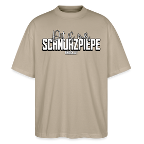 SCHNURZPIEPE-Oversized Unisex Bio T-Shirt II - Steingrau