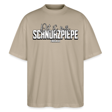 SCHNURZPIEPE-Oversized Unisex Bio T-Shirt II - Steingrau