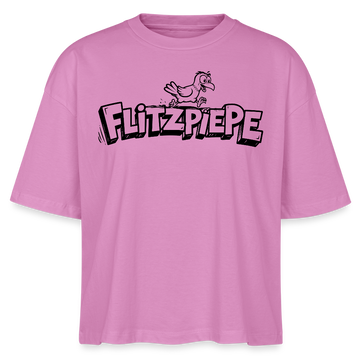 Berlin Shirt-FLITZPIEPE-Frauen Boxy Bio-T-Shirt - Pink