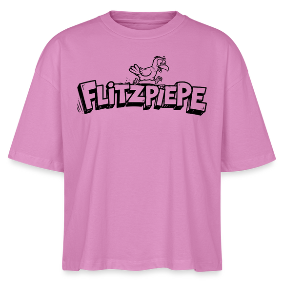 Berlin Shirt-FLITZPIEPE-Frauen Boxy Bio-T-Shirt - Pink