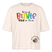 LIEBE IS BUNT-Frauen Boxy Bio-T-Shirt - Naturweiß