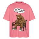 Berliner Bär und Spruch-JEH MIR NICH UFFN SENKEL-Oversized Unisex Bio T-Shirt - Pink 