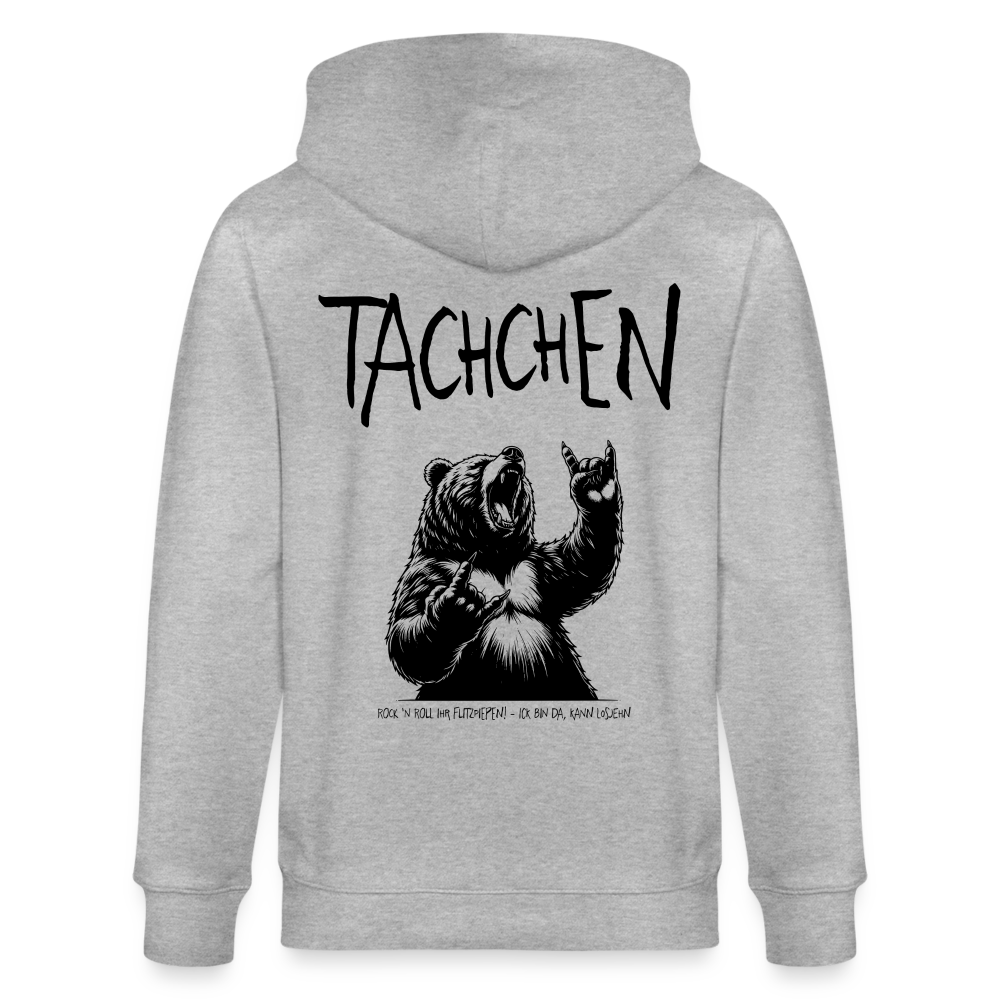 TACHCHEN BERLINER - Unisex Bio-Kapuzenjacke - Grau meliert