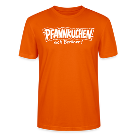 witziges Berlin Shirt-PFANNKUCHEN, NICH BERLINER-Unisex T-Shirt BIO - Tieforange