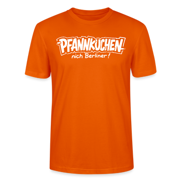 witziges Berlin Shirt-PFANNKUCHEN, NICH BERLINER-Unisex T-Shirt BIO - Tieforange