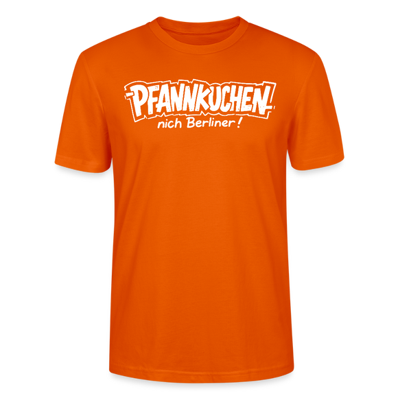 witziges Berlin Shirt-PFANNKUCHEN, NICH BERLINER-Unisex T-Shirt BIO - Tieforange