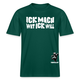ICK MACH WAT ICK WILL- Relaxed Fit Unisex Bio-T-Shirt - Forest