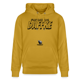 Berliner Spruch-EINFACH AUS DAFFKE-Unisex Bio-Hoodie - Ocker