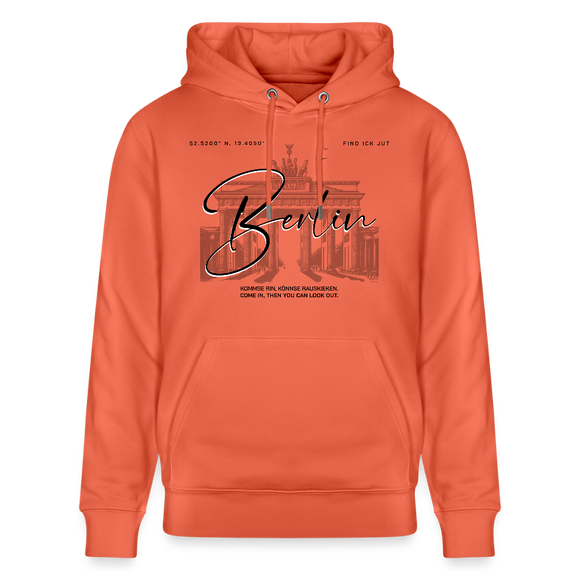 BERLIN-Unisex Bio-Hoodie - Hellrot