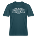 Berliner Spruch-FISIMATENTEN-RELAXED FIT Unisex BIO T-Shirt II - Dunkles Petrol
