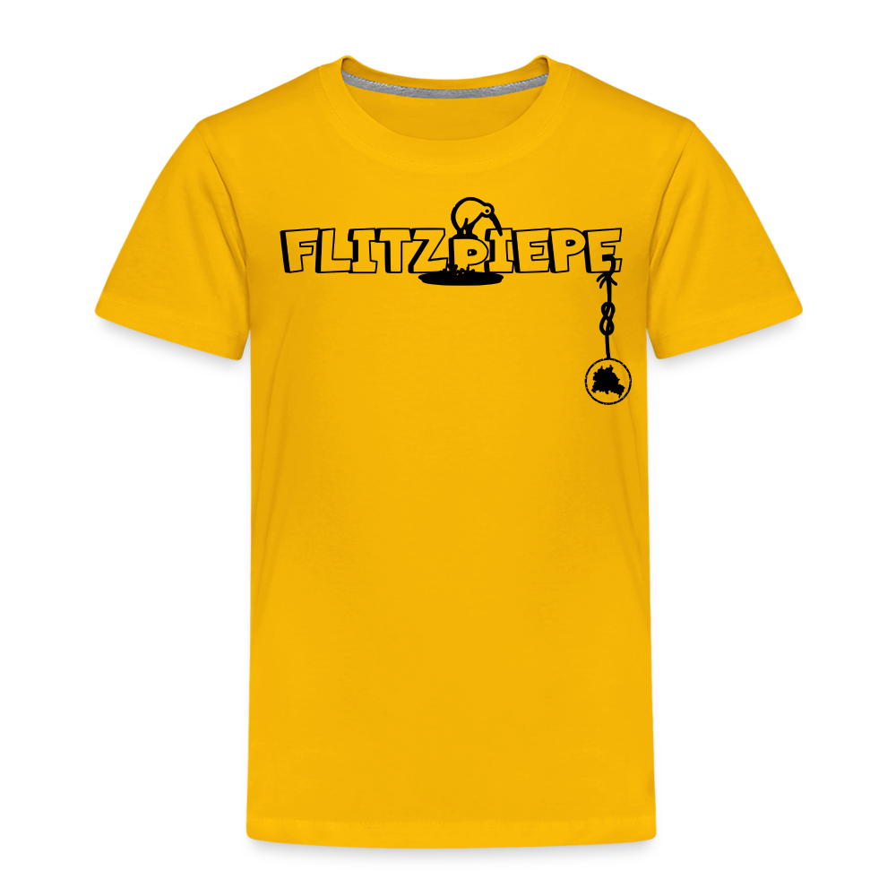 EINE FLITZPIEPE - Kinder Premium T-Shirt - Sonnengelb