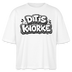 DIT IS KNORKE-Frauen Boxy Bio-T-Shirt - Weiß