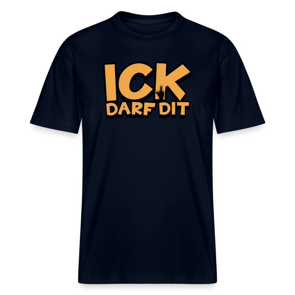 ICK DARF DIT -  Relaxed Fit Bio-T-Shirt - Navy