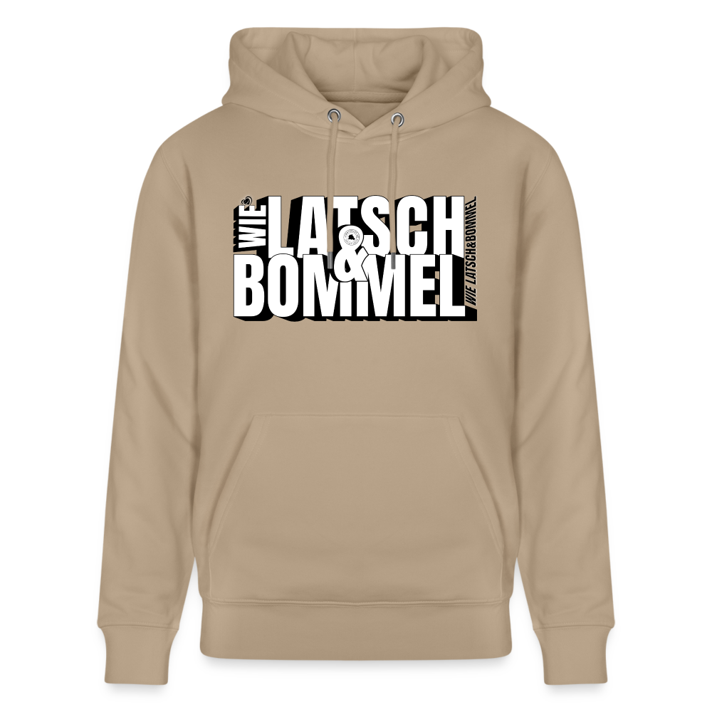 WIE LATSCH UND BOMMEL - Unisex Bio-Hoodie - Beige