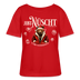 JIBT NÜSCHT-Rundhals Frauen Bio-T-Shirt-grummliger Berliner Bär - Rot