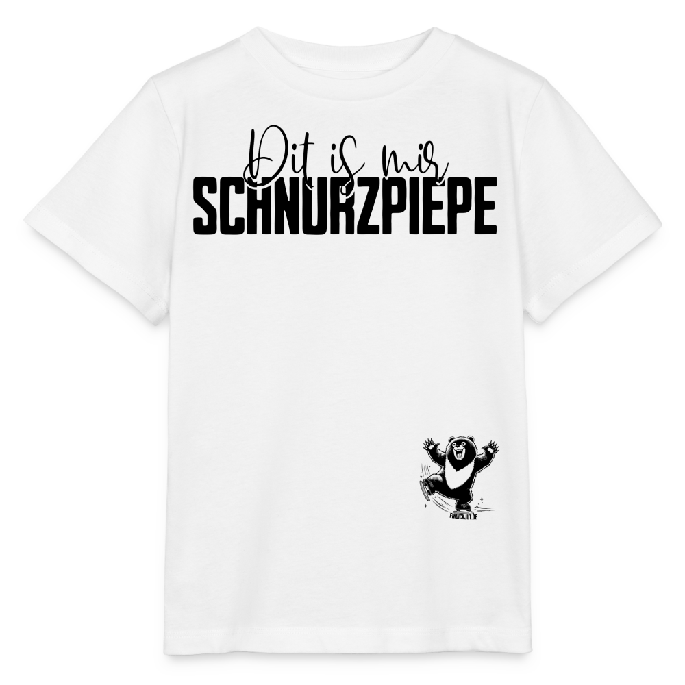 SCHNURZPIEPE - Kinder T-Shirt Bio - Weiß