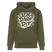 ICK DARF DIT-Unisex Bio-Hoodie mit Berliner Spruch - Khaki Grün