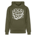 ICK DARF DIT-Unisex Bio-Hoodie mit Berliner Spruch - Khaki Grün