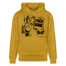 Berlin Souvenir mit Berliner Schnauze-MACH HINNE-Unisex Bio-Hoodie - Ocker