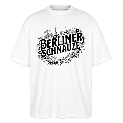 BERLINER SCHNAUZE-Oversized Unisex Bio T-Shirt - Weiß