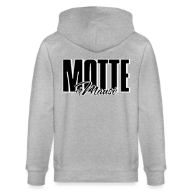 MOTTE UND MAUSI-Unisex Bio-Kapuzenjacke - Grau meliert